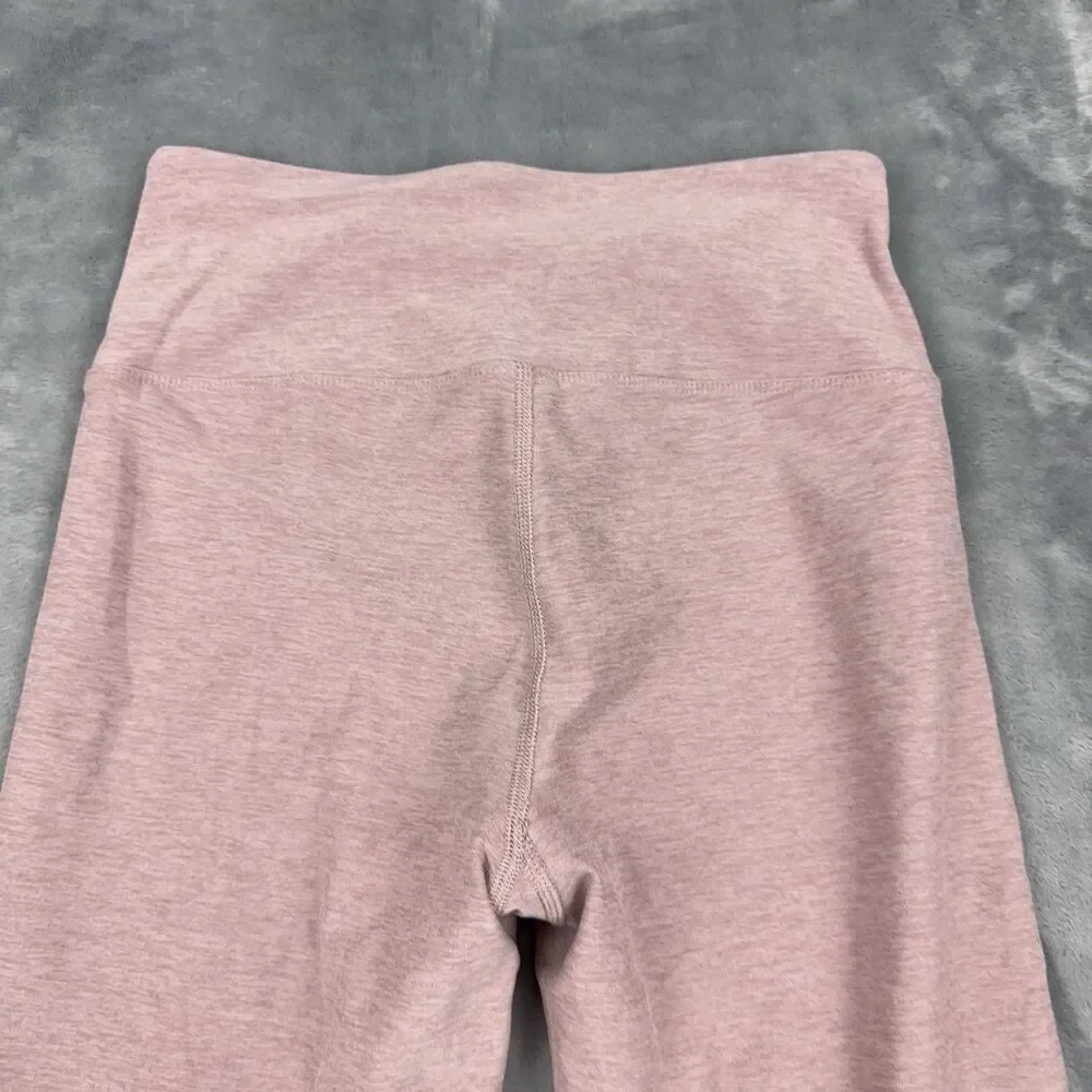 YEAR OF OURS Football Leggings Womens Size Small Pink Lace Up Stretch Athleisure